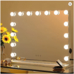 Miroir Hollywood avec lumières